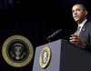 President Barack Obama speaks during a news conference in the South Court Auditorium at the White House complex, Thursday, Dec. 22, 2011, in Washington. Obama says lawmakers must remember that the standoff over the cuts is not about politics: He says: "This is about the American people."