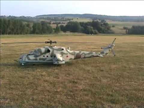 R/C Mi-24 Hind Helicopter Turbine Powered SICK!!