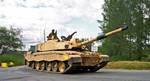 Challenger 2 Tank of the Royal Scots Dragoon Guards (Squadron D) during live fire training exercises on Bergen-Hohne Training Area (Germany).