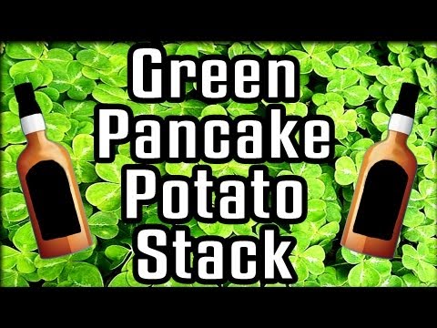 Green Pancake Potato Stack - Epic Meal Time