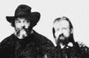 Bakunin with Saverio Friscia, Naples June 1866; source ytak.club.fr/novembre2.html