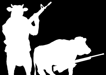 Cows with guns!; source cowswithguns.com