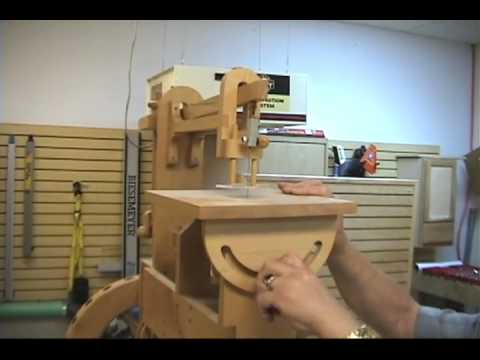 Pedal-Operated Wooden Scroll Saw