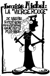 Louise Michel, anarchiste, La vierge Rouge cartoon