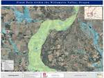 Diagram of the flooding near Salem in 1996. In the 1940s the Willamette once again flooded its valley. It destroyed five bridges in Lane County in December 1942,[98] caused seven deaths in Portland and forced people in Eugene to evacuate in January 1943,[99][100] caused minor flooding in Corvallis in November 1946,[101] and nearly flooded parts of Salem in December 1948