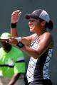 Heather Watson (GBR) competes against Lucie Safarova (CZE) during the Day 5 of the Sony Ericsson Open at Crandon Park Tennis Center on March 23, 2012 in Key Biscayne, Florida - USA.