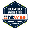 Hitwise Award Top 10 Website - Apr - Jun 2006