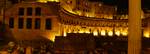 Night view of the Trajan's Market which was built by Apollodorus of Damascus.