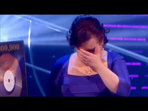 Susan Boyle Receives Triple Platinum Album and shows real emotion