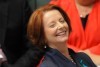 Julia Gillard laughs during question time (AAP: Lukas Coch)