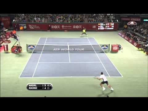 Nadal vs Raonic -Tokyo 2010 highlights + Interview