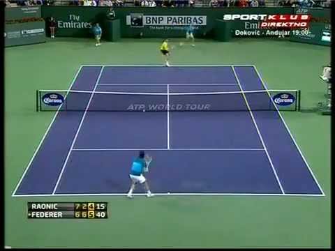 Federer vs Raonic - Indian Wells 2012 R3 highlights (HD)