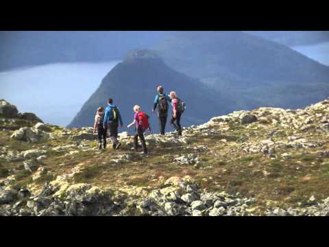 Hiking in the Romsdalseggen Ridge