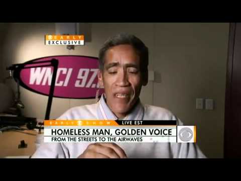 Homeless Radio Announcer Ted Williams on CBS