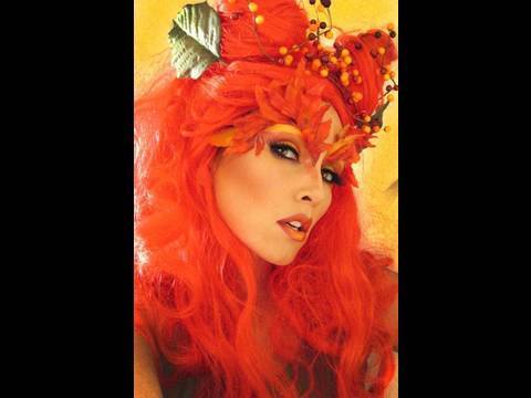 Poison Ivy (Uma Thurman- Batman) Costume Make-Up (by kandee)