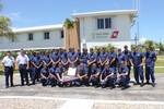 MARATHON, Fla. - Crewmembers at Coast Guard Station Marathon accept the prestigious Sumner I. Kimball Readiness Award Aug. 1, 2011. The Coast Guard has a standardization team that conducts an intense evaluation of each station once every three years to measure the units ability to carry out its missions. Units that not only meet, but far exceed readiness requirements receive the Kimball Award. U.S. Coast Guard photo (1344176) ( 110801 G 0000x 001 Coast Guard unit receives prestigious Kimball Awa