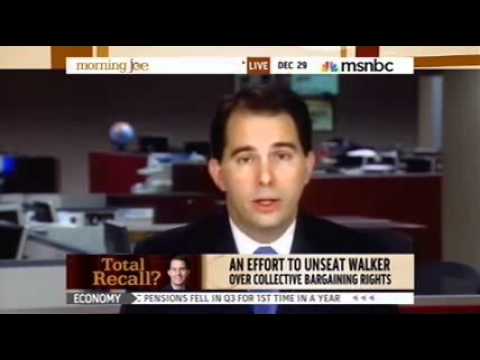 Wisconsin Gov. Scott Walker on MSNBC's Morning Joe