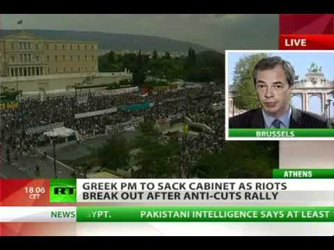 Greek Austerity, Greece Bailout. Max Keiser, Nigel Farage, Gerald Celente.