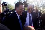 Mitt Romney Former Governor Mitt Romney, along with former Vice President of the United States Dan Quayle, at a supporters rally in Paradise Valley, Arizona.