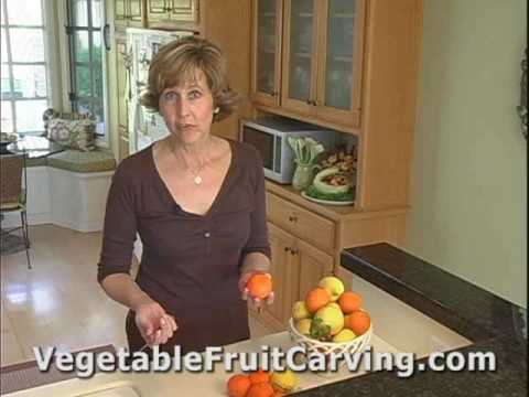 Fruit Carving Made Easy - Citrus Peel Roses - Nita's Vegetable & Fruit Carving