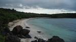 This photo was taken from a rock formation showing the small beach at the Pineiro Island in the eastern part of Puerto Rico. My boat is in the corner of the Photograph.