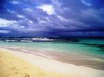 Flamenco Beach on a stormy morning, island-municipality of Culebra (Puerto Rico)