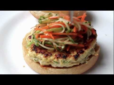 Chicken Satay Burger - Thai-style Chicken Burger Recipe