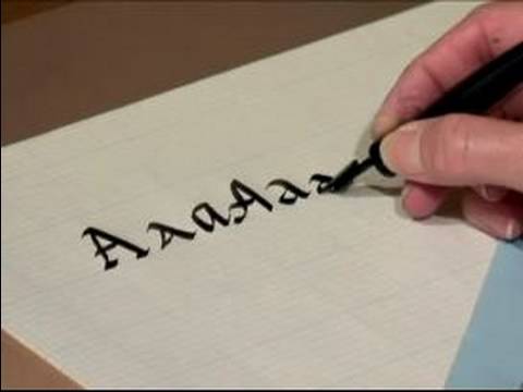 How to Master the Calligraphy Style of Writing : How to Write the Letter 