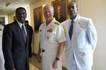 Chief of Naval Operations (CNO) Adm. Gary Roughead speaks with attendees at the Department of the Navy tribute to African American Leadership at the Pentagon.