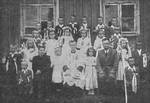 Karol Wojtyła as a priest in Niegowić, Poland, 1948.On completion of his studies at the seminary in Kraków, Karol Wojtyła was ordained as a priest on All Saints' Day, 1 November 1946,[41] by the Archbishop of Kraków, Cardinal Sapieha.