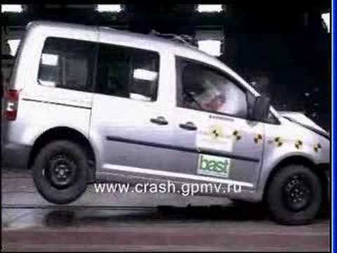 VW Caddy EuroNCAP crash test