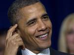 President Barack Obama speaks at the White House Forum on Women and the Economy, Friday, April 6, 2012, in the South Court Auditorium of the Eisenhower Executive Office Building on the White House complex in Washington.