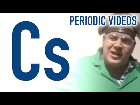 Caesium or Cesium - Periodic Table of Videos