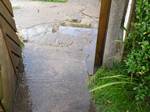 A water puddle following a thunderstorm in Sheffield, UK, 2010. Puddles in natural landscapes and habitats, when not precipitation sourced, can indicate the presence of a seep or spring.