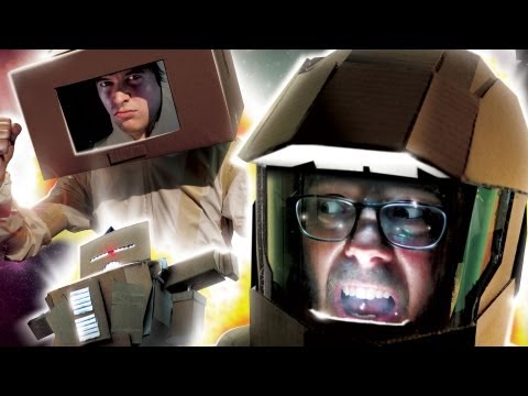 CARDBOARD ROBOTS BATTLE IN SPACE