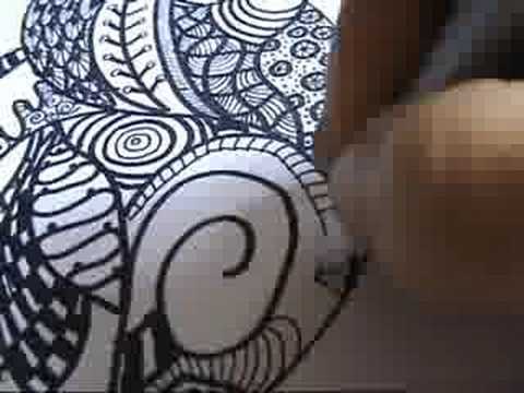 Zendalas- How to Draw a Mandala Zentangle Style