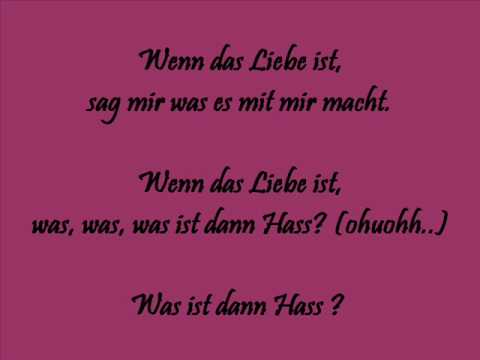 Glashaus - Wenn das Liebe ist (Lyric)