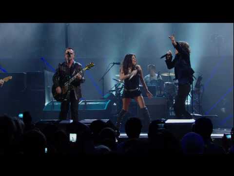 [1080p] U2, Mick Jagger and Fergie - Gimme Shelter (Rock and Roll Hall of Fame 2009)