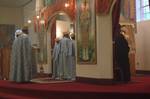 Priests and deacons conducting a church service. St. Michael Ethiopian Orthodox Tewahedo Church, Washington, DC. The faith and practice of most Orthodox Ethiopian Christians includes elements from Miaphysite Christianity as it has developed in Ethiopia over the centuries.