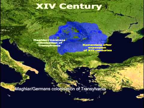 Romanians- Ethnic map evolution between 200 BC and present