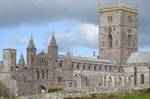 St. David's Cathedral, Pembroke shire, showing Scott's west front (1864-76), London.