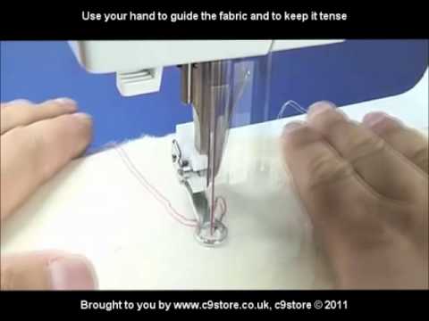 C9store darning embroidery presser foot - how to video (10% off discount at www.c9store.co.uk)