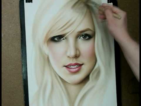 Speed painting portrait Britney Spears