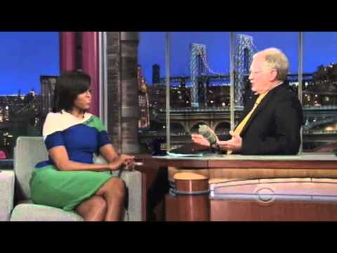 MICHELLE OBAMA LETTERMAN SHOW APPEARANCE - 3/19/2012 part 1