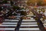 The Wurstmarkt (literally: Sausage market) in Bad Dürkheim, in Rhineland-Palatinate, Germany is the world's biggest wine festival with over 600,000 visitors each year.