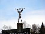 Prometheus statue near the dam's construction took 5 and a half years. It required 42km of subterranean tunnels, excavation of 1,768,000 cubic meters of hard rocks, out of which approximatively 1 million had to be extracted from underground, 930,000 cubic meters of concrete, out of which 400,000 cubic meters were underground and required the installation of 6,300 tons of electro-mechanical equipment.