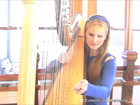 Clocks - Coldplay Harp Duet - Camille and Kennerly, Harp Twins