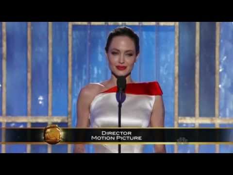 Golden Globes 2012 Angelina Jolie Presents Best Director