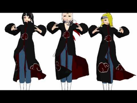 [MMD] - Akatsuki Bakunyu Ondo - Sung by the Ukes