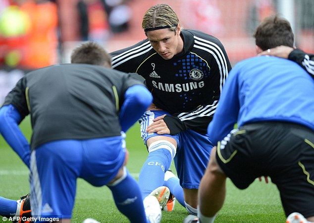 Starting role: Fernando Torres gets a game for Chelsea